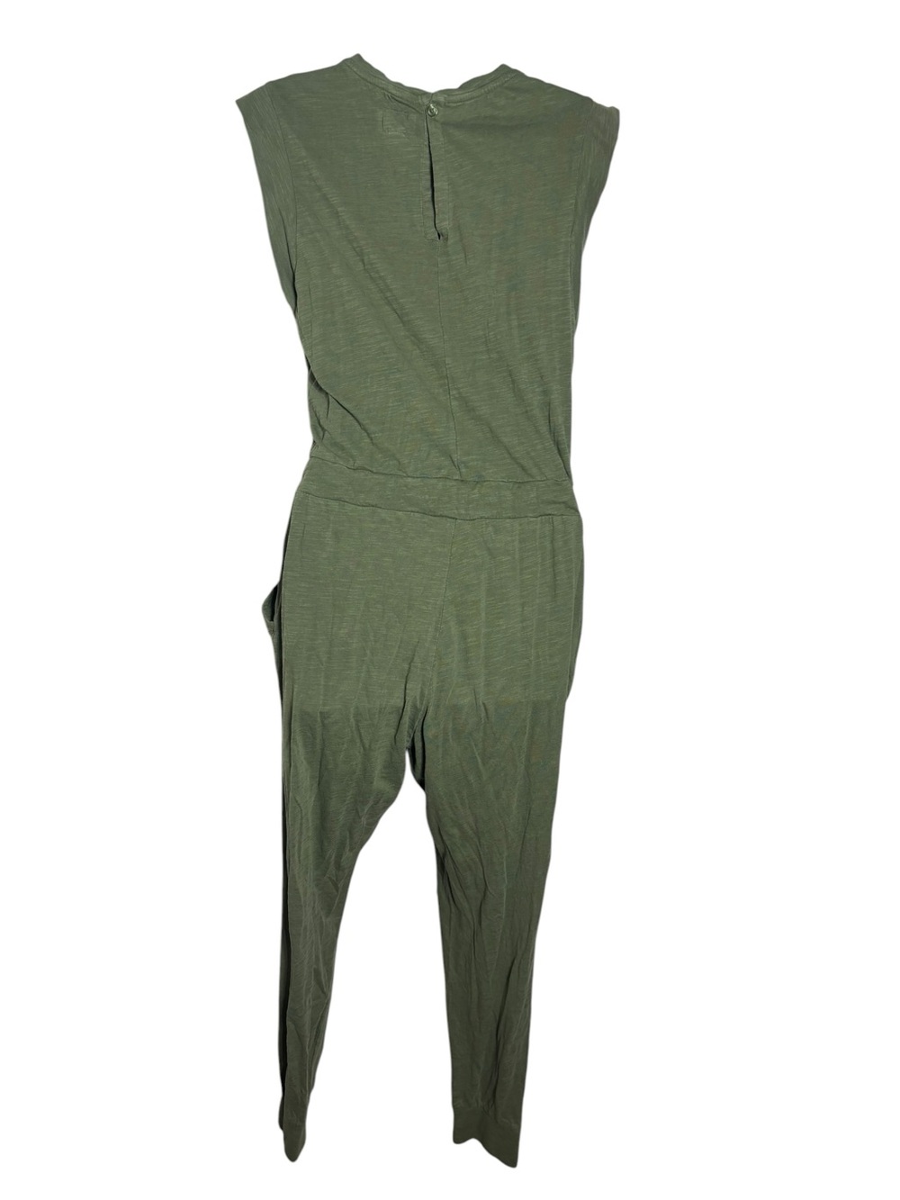 Pact organic cotton women’s small green heathered jumpsuit jogger capsule - Picture 2 of 6